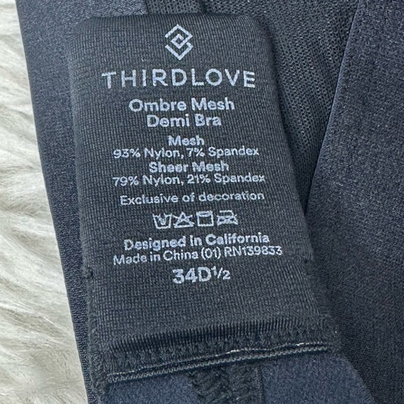 ThirdLove Ombre Mesh Demi Bra Size 34D1/2 - Picture 7 of 7